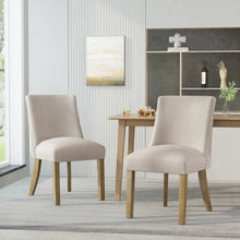 Load image into Gallery viewer, Classic Fabric Dining Chair (Set of 2) - Beige
