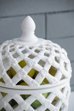 Load image into Gallery viewer, Ballas - Bird Lidded Jar - White
