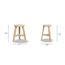 Load image into Gallery viewer, Linden - Round Stool - Light Brown
