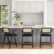 Load image into Gallery viewer, Milan - Modern Webbing Back Stool With Arms (Set of 3)
