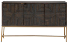 Load image into Gallery viewer, Elinmore - Accent Cabinet - Brown / Gold Finish
