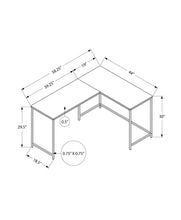 Load image into Gallery viewer, Computer Desk, Home Office, Corner, L Shape, Laptop, Marble Look Contemporary &amp; Modern
