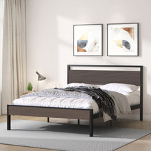 Load image into Gallery viewer, Ceres - Metal Bed With Wood Headboard &amp; Footboard
