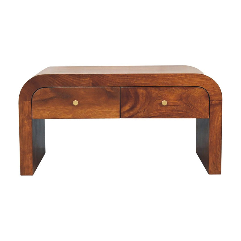 Darcy - Coffee Table, 2 Drawer - Chestnut