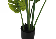 Load image into Gallery viewer, 45" Tall, Artificial Plant, Monstera Tree, Indoor, Faux, Fake, Floor, Greenery, Potted, Real Touch, Decorative - Green / Black
