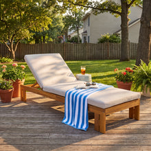 Load image into Gallery viewer, Outdoor Chaise Lounge With 5 Position Adjustable Backrest
