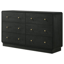 Load image into Gallery viewer, Burton - 6 Drawer Dresser Cabinet - Black
