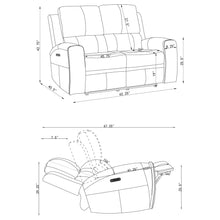 Load image into Gallery viewer, Boyce - Triple Power Reclining Loveseat With Independent Headrest
