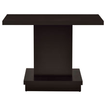 Load image into Gallery viewer, Fiona - Pedestal Console Table With Geometric Design - Cappuccino
