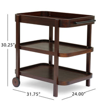 Load image into Gallery viewer, Home Selleck - Bar Cart - Mahogany
