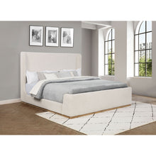 Load image into Gallery viewer, Kensington - Eastern King Sleigh Bed With Tall Wingback Headboard - Cream
