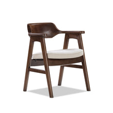 Load image into Gallery viewer, Hayes - Curved Dining Arm Chair - Light Beige
