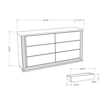 Load image into Gallery viewer, Moon - Smooth Dresser With LED - White
