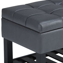 Load image into Gallery viewer, Saxon - Upholstered Transitional Storage Ottoman Bench
