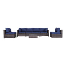 Load image into Gallery viewer, Seating Set With Cushions Handcrafted Wicker Design
