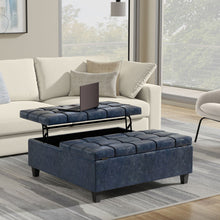 Load image into Gallery viewer, Harrison - Upholstered Coffee Table Storage Ottoman
