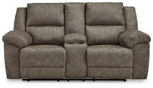 Load image into Gallery viewer, Laresview - Dbl Reclining Loveseat with Console - Fossil
