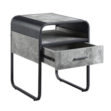 Load image into Gallery viewer, Raziela - End Table With Drawer - Black / Gray
