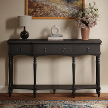 Load image into Gallery viewer, Retro Console Table With 3 Soft Close Drawers
