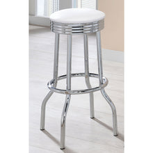Load image into Gallery viewer, Midge - Upholstered Swivel Bar Stool (Set of 2) - White
