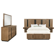 Load image into Gallery viewer, Moraga - 5 Piece Queen Bedroom Set With Fluted Panel Design - Ash Brown
