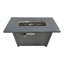 Load image into Gallery viewer, Outdoor Fire Pit Table With Lid, Durable Construction - Gray
