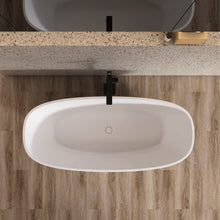 Load image into Gallery viewer, Soaking Bathtub, Freestanding, Solid Surface - Matte White
