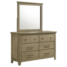 Load image into Gallery viewer, Pelton - 6 Drawer Dresser With Mirror - Oak
