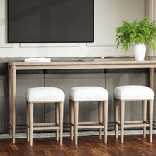 Load image into Gallery viewer, Glass Console Table With 3 Stools - Frosted
