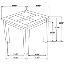 Load image into Gallery viewer, Cressley - 5 Piece Counter Height Dining Set With Ladder Back Chairs - Light Oak
