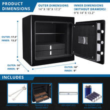 Load image into Gallery viewer, Durable Construction Jewelry Safe
