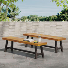 Load image into Gallery viewer, Tranquilizer - Outdoor Acacia Wood Bench With Slat Panel Design
