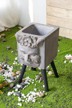 Load image into Gallery viewer, Greek God Statue Planter With Legs - Gray
