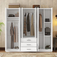 Load image into Gallery viewer, 6 Doors Wardrobe Storage For Bedroom, With Big Drawers

