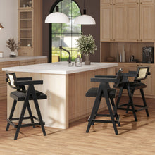 Load image into Gallery viewer, Milan - Modern Webbing Back Stool With Arms (Set of 3)
