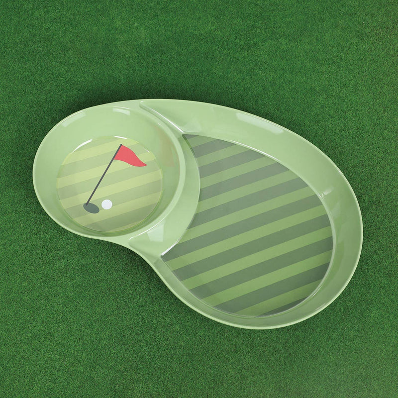 Supreme Housewares - 16" Golf-Themed Melamine Chip and Dip Platter