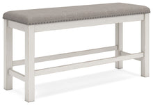 Load image into Gallery viewer, Robbinsdale - Dbl Counter Height Upholstered Dining Bench - Antique White
