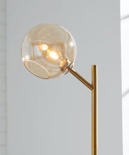 Load image into Gallery viewer, Abanson - Metal Floor Lamp  - Amber / Gold Finish
