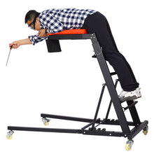 Load image into Gallery viewer, Heavy Duty Foldable Rolling Engine Top Creeper With Padded Deck And Locking Casters - Black
