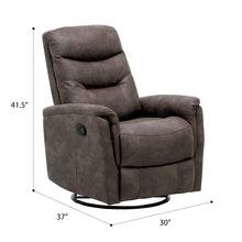 Load image into Gallery viewer, Ergonomic Shape Swivel Gliding Recliner
