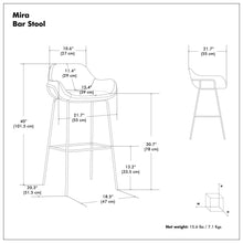 Load image into Gallery viewer, Mira - Bar Stool
