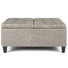 Load image into Gallery viewer, Harrison - Upholstered Coffee Table Storage Ottoman
