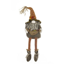 Load image into Gallery viewer, Sitting Gnome With Maple Leaf, For Holiday Harvest Festival Fall Festival &amp; Thanksgiving Table Decorations (Set of 2) - Orange Multi
