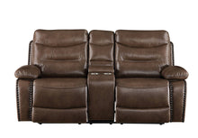 Load image into Gallery viewer, Aashi - Leather Gel Match Recliner Loveseat - Brown
