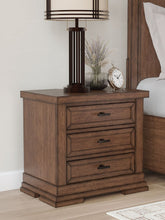 Load image into Gallery viewer, Taffenbrook - Three Drawer Night Stand - Medium Brown
