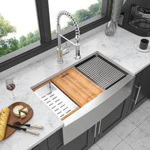 Load image into Gallery viewer, Classic Ceramic Farmhouse Sink Workstation Single Bowl With Durable Finish
