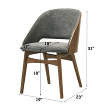 Load image into Gallery viewer, Delmon - Side Chair (Set of 2) - Gray / Walnut
