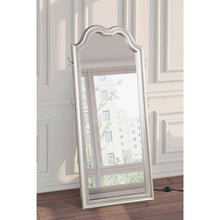 Load image into Gallery viewer, Colwood - Full Floor Mirror With LED Lighting And Storage Hooks - Silver
