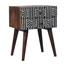 Load image into Gallery viewer, Edessa Bone Inlay Bedside
