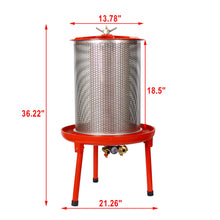 Load image into Gallery viewer, Hydraulic Fruit Wine Press With Apple Crusher, Water-Powered Cider Wine Press - Green
